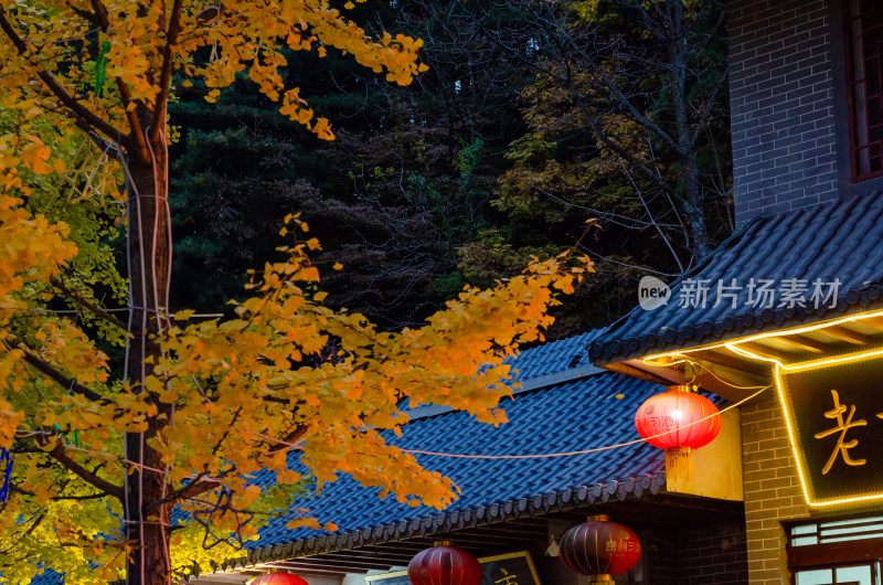 洛阳白云山景区夜景