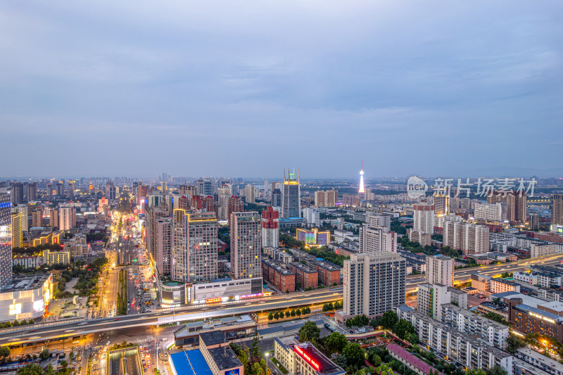 河南洛阳城市风光航拍