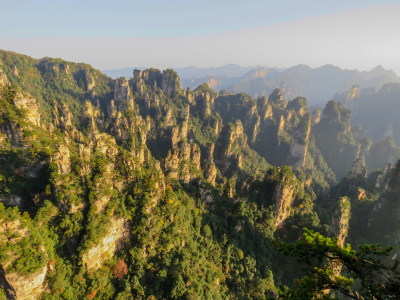 中国湖南张家界国家森林公园旅游风光