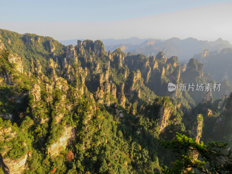 中国湖南张家界国家森林公园旅游风光