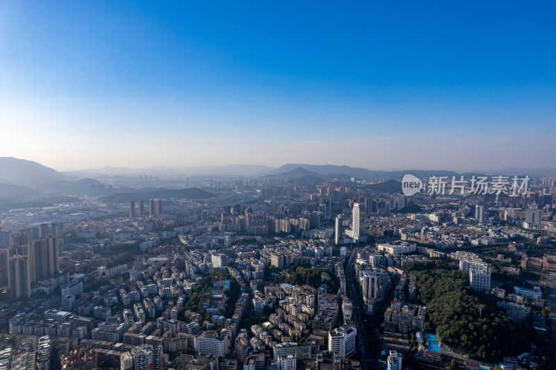 广东江门城市大景航拍摄影图