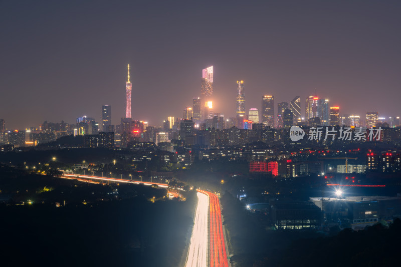 广州CBD天际线夜景