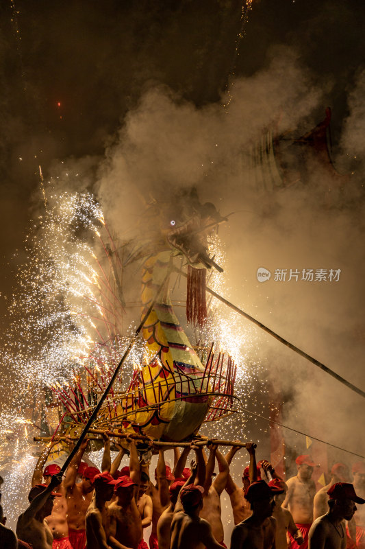 揭西五经富烟花火龙活动