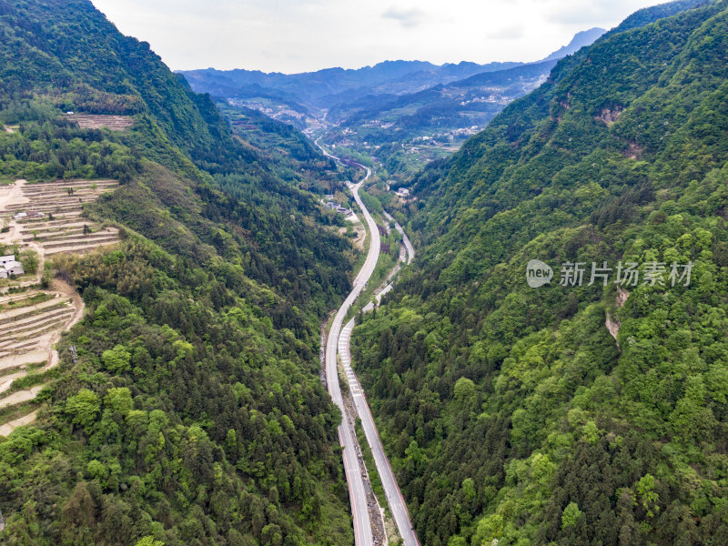 祖国壮丽山河湖南张家界山川地貌摄影图