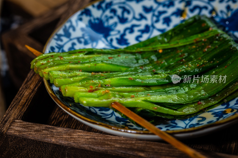 中式烧烤韭菜