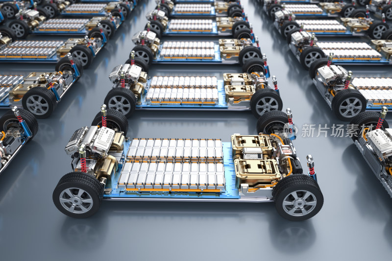 电动汽车底盘电池组阵列