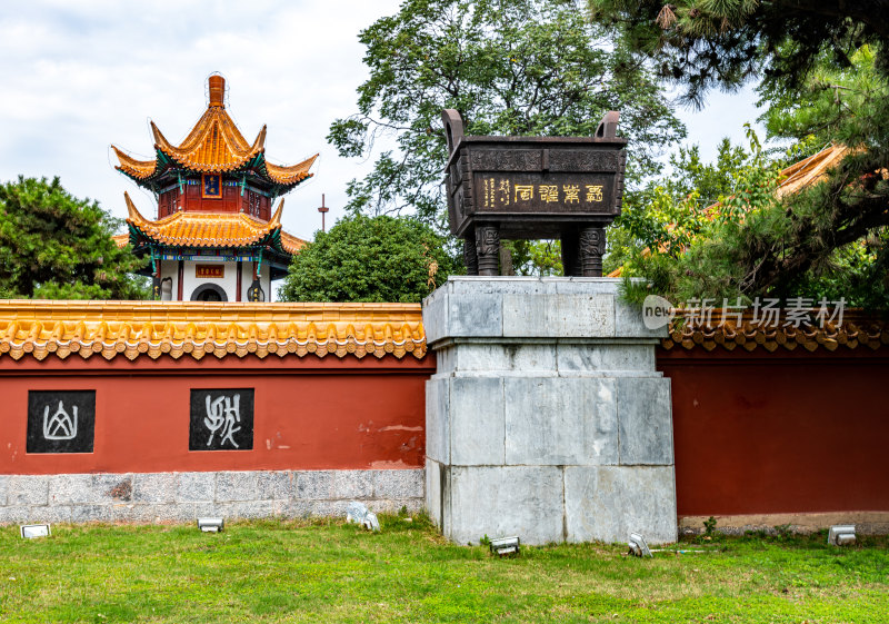 江苏徐州户部山戏马台古建筑群景点景观