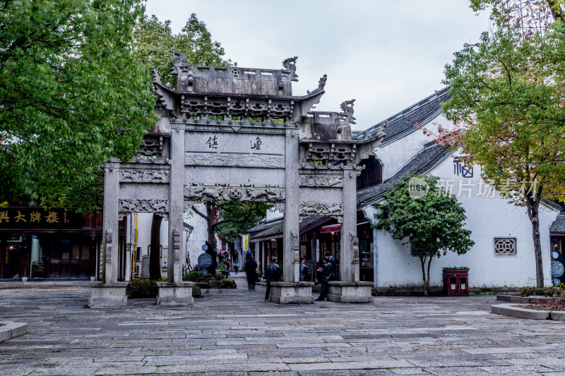 浙江绍兴柯岩鲁镇风景区