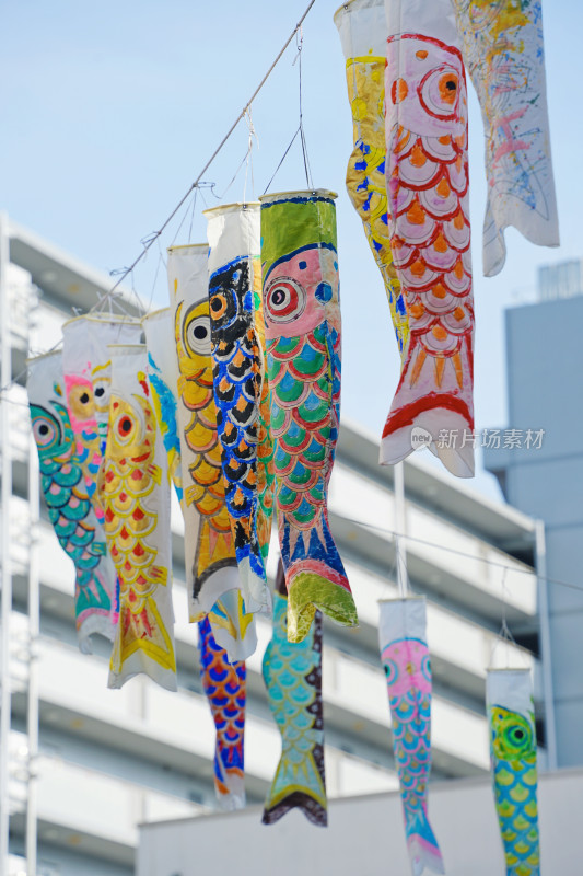 日本川越市，大正浪漫梦通，鲤鱼旗