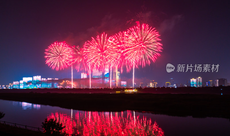 湖南长沙市橘子洲烟花秀