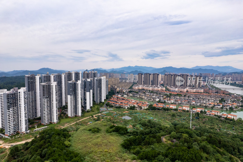 宜春城市建设绿化植物航拍图