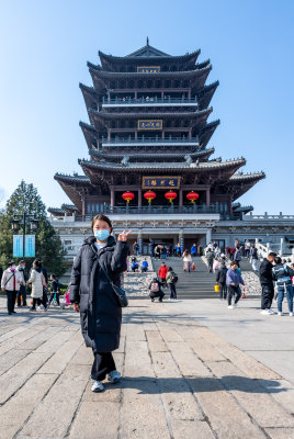 山东济南大明湖景观