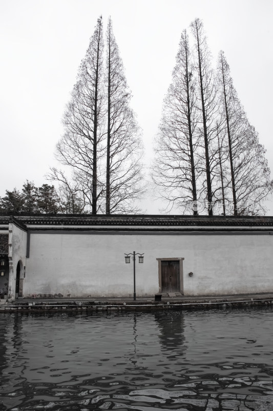 浙江南浔古镇诗意水墨古风建筑风景