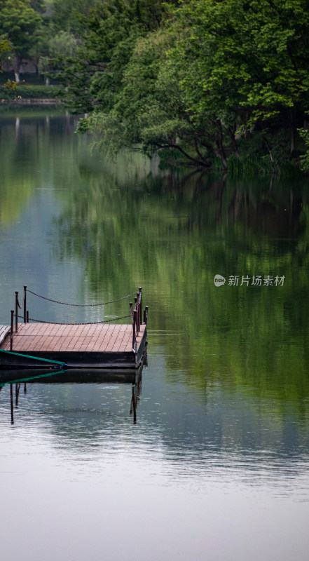 杭州湘湖风景区自然山水倒影景观