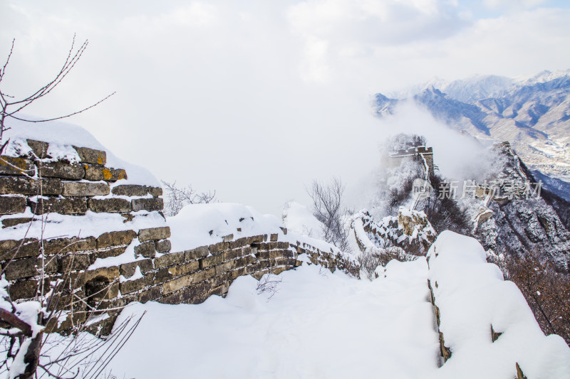 箭扣长城雪景