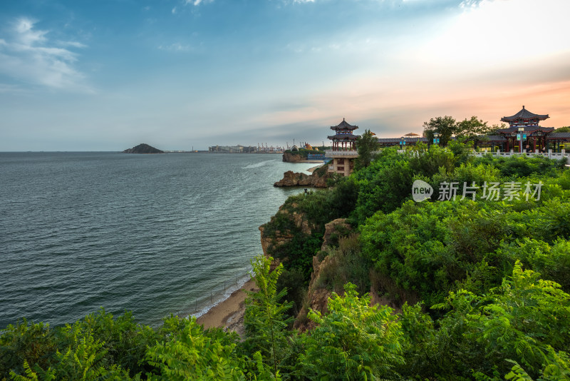 夏日的海滨风景-锦州