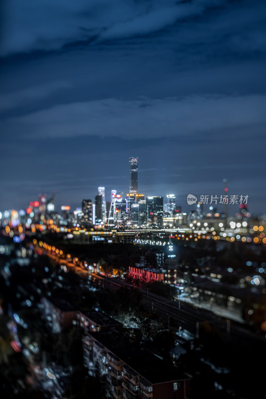 北京国贸夜景