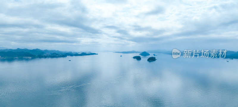 航拍浙江千岛湖风光