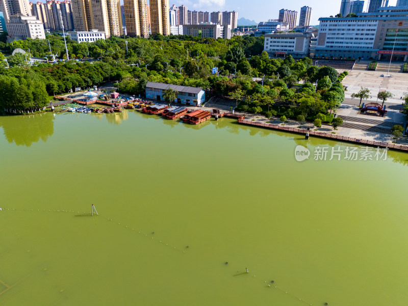 来宾市政府周边建筑航拍图