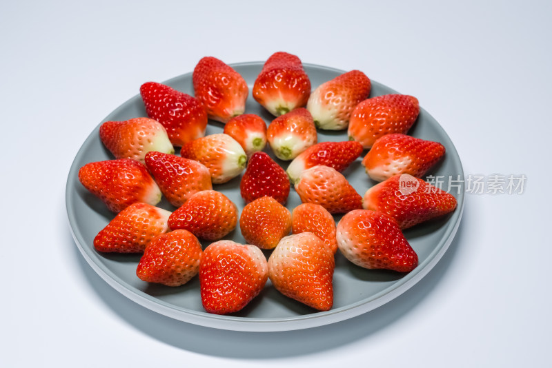 水果草莓浆果健康有机食品影棚拍摄