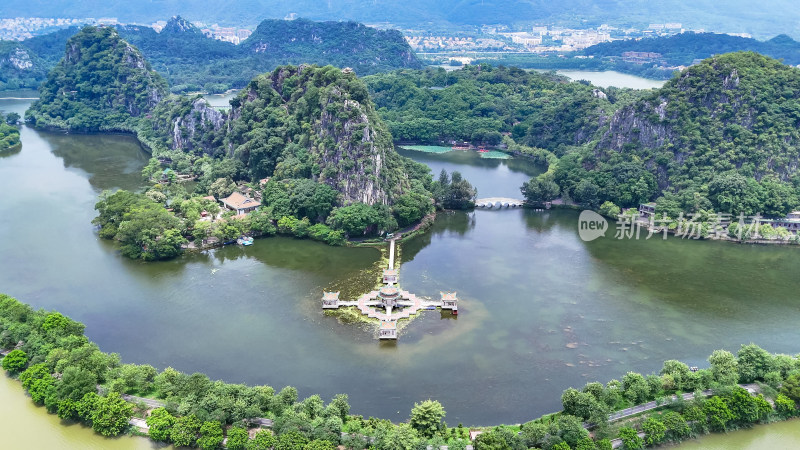 肇庆七星山5A景区航拍图