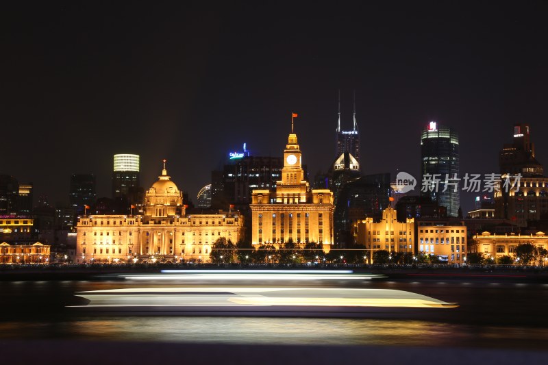 上海外滩夜景建筑夜景