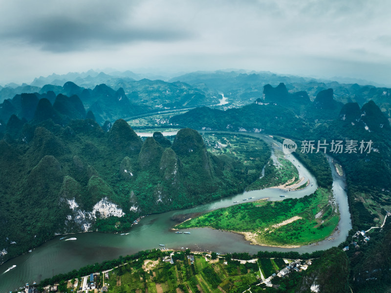 桂林兴坪山水风光