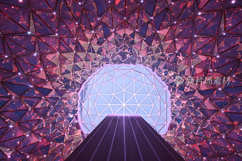 几何结构未来感通道场景
