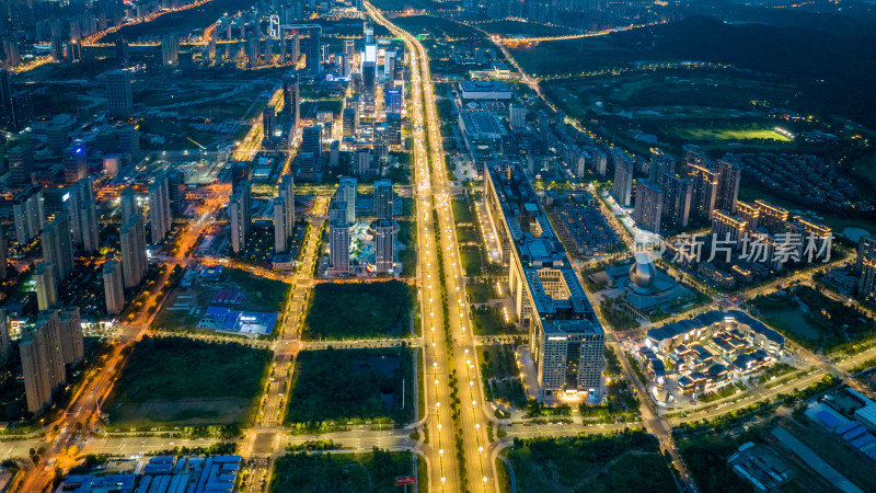 中国光谷武汉光谷高新大道城市发展航拍
