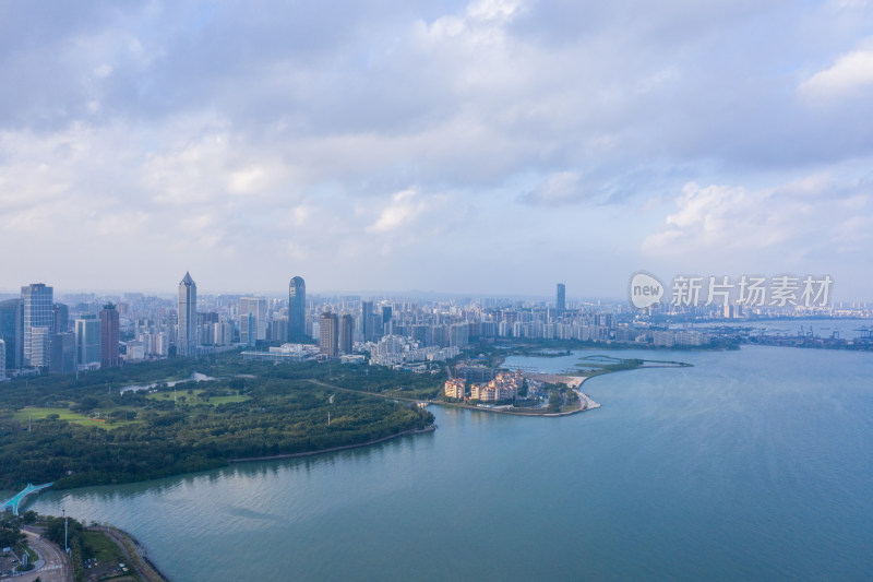 海口航拍城市风光