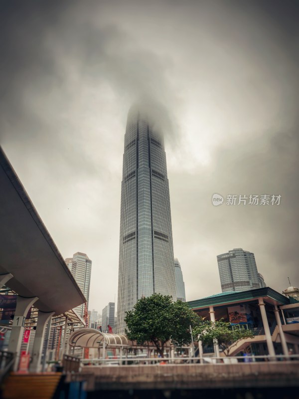 香港中环城市风光地标建筑