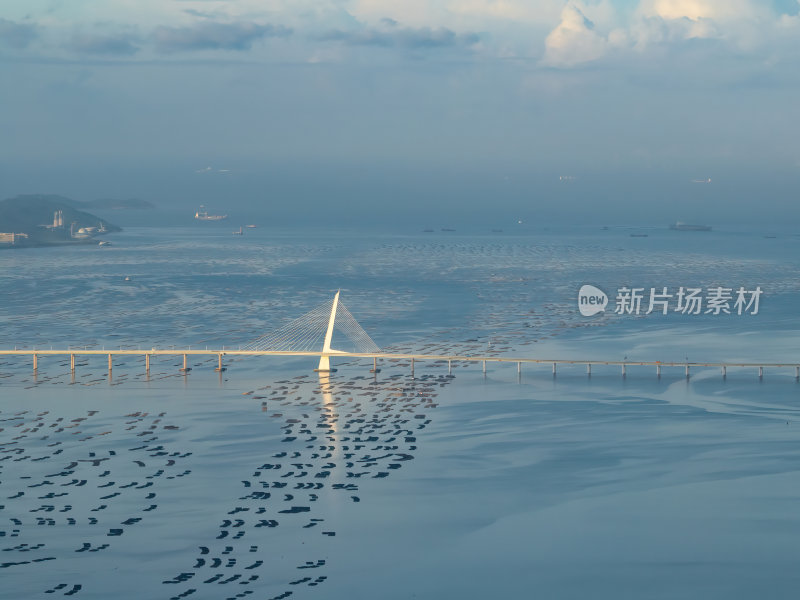 深圳南山日出剧场前海日出航拍