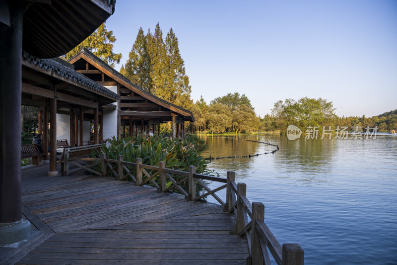 杭州西湖茅家埠江南水乡风景