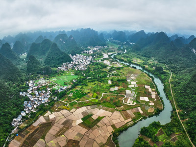 桂林遇龙河风光美景