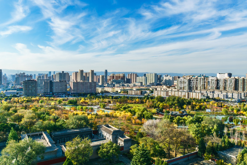 山西省太原市城市天际线景观