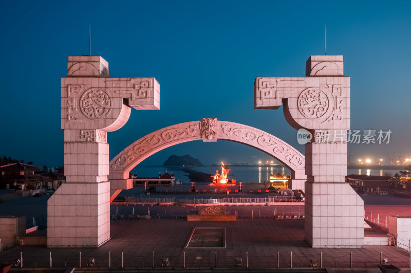 笔架山风景区夜景-锦州