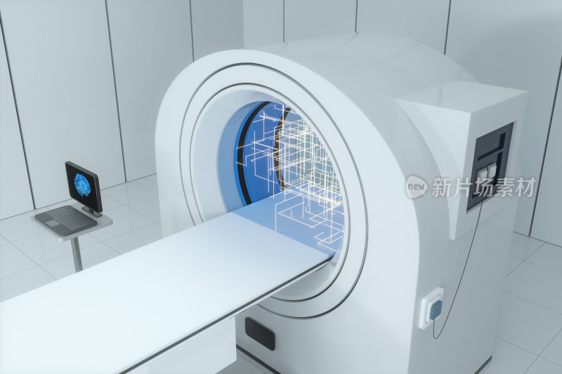 医疗设备CT机 现代医疗设施 三维渲染