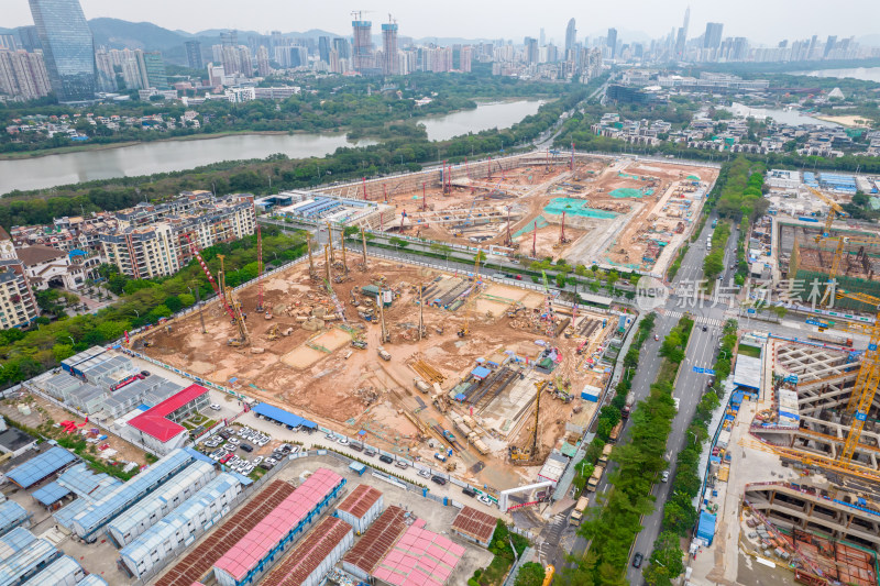 深圳湾超级总部基地建设工地