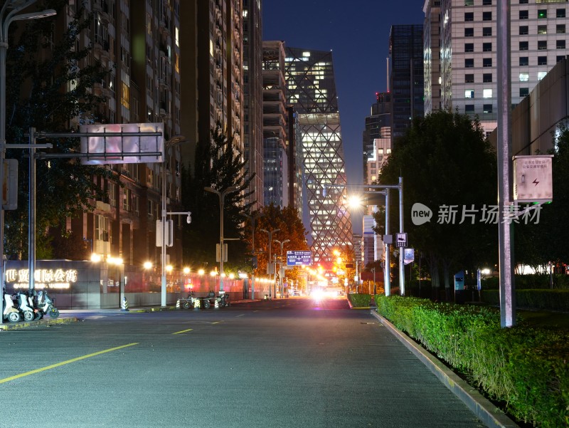 北京 国贸 cbd 夜景