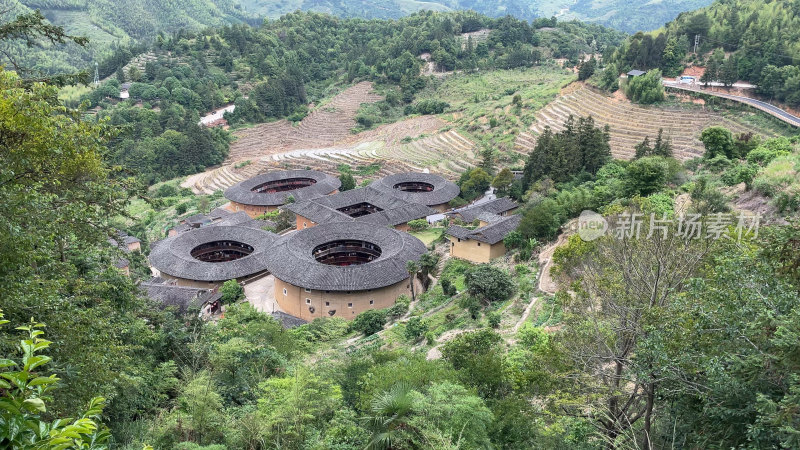 福建田螺坑土楼四菜一汤
