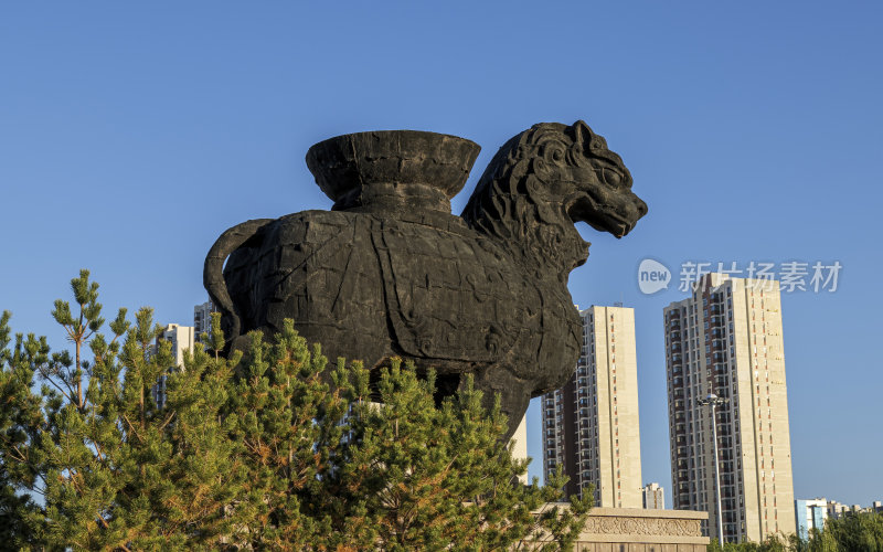 河北省沧州市狮城公园沧州铁狮子