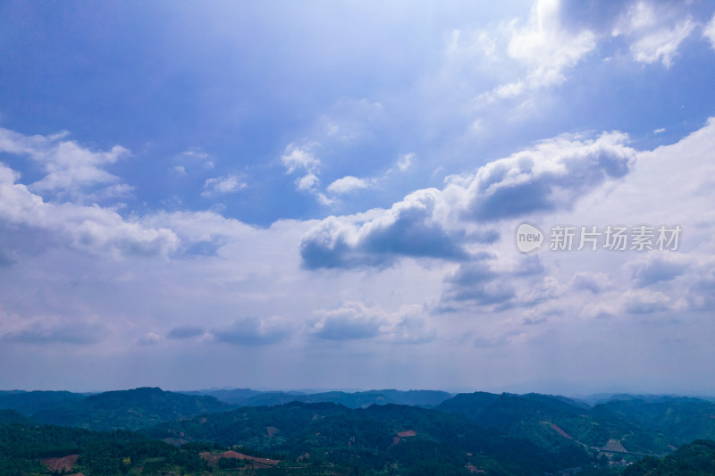 山川丘陵橙子橘子种植基地航拍摄影图