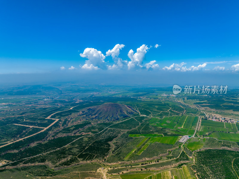 山西省大同市火山群地质文化遗产航拍风光