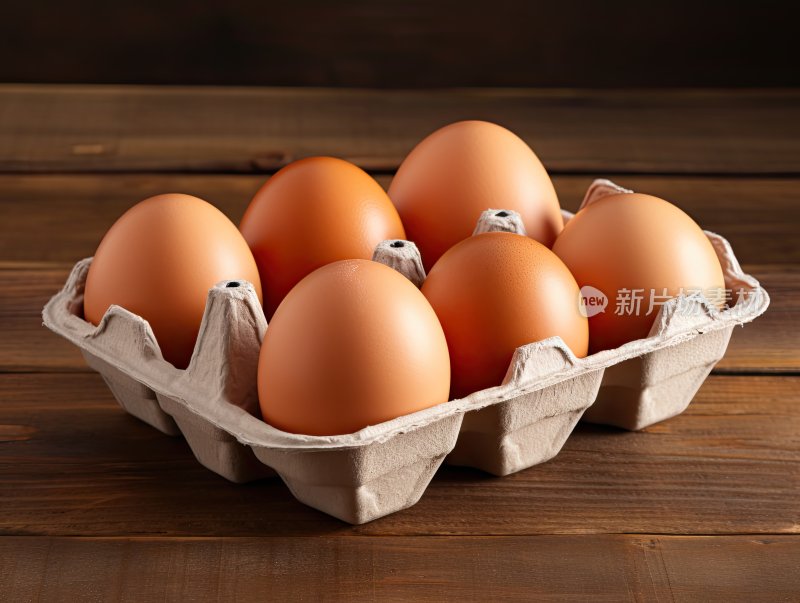 桌子上的新鲜鸡蛋摄影