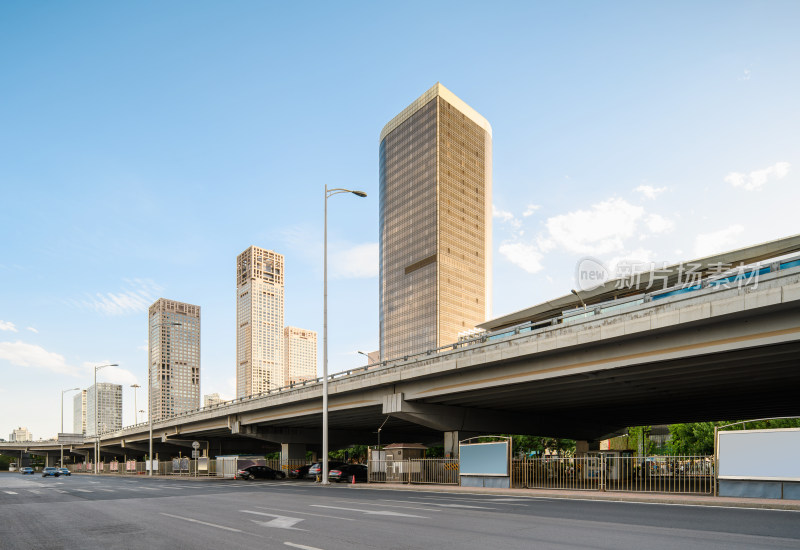 北京东三环与国贸CBD建筑群