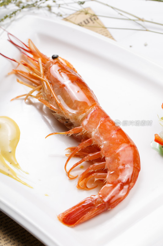 日式铁板阿根廷红虾