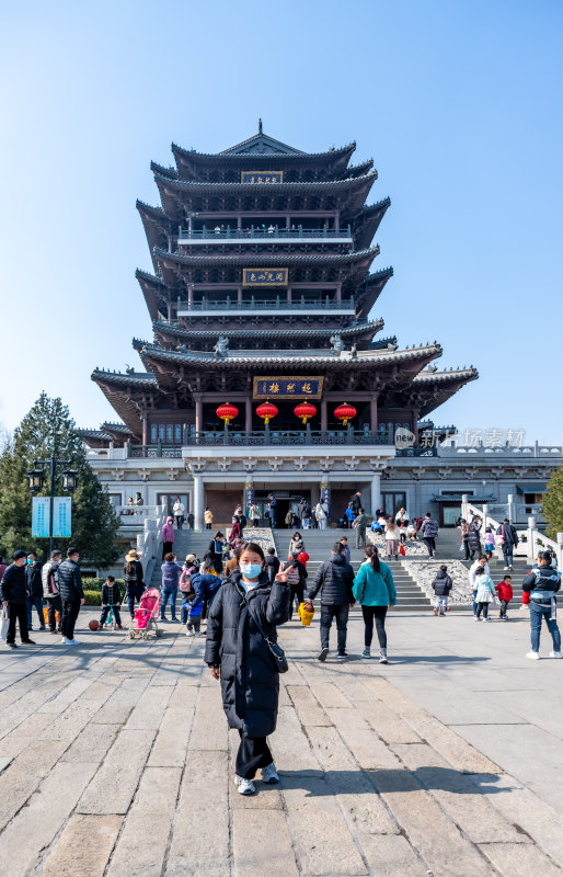 山东济南大明湖景观