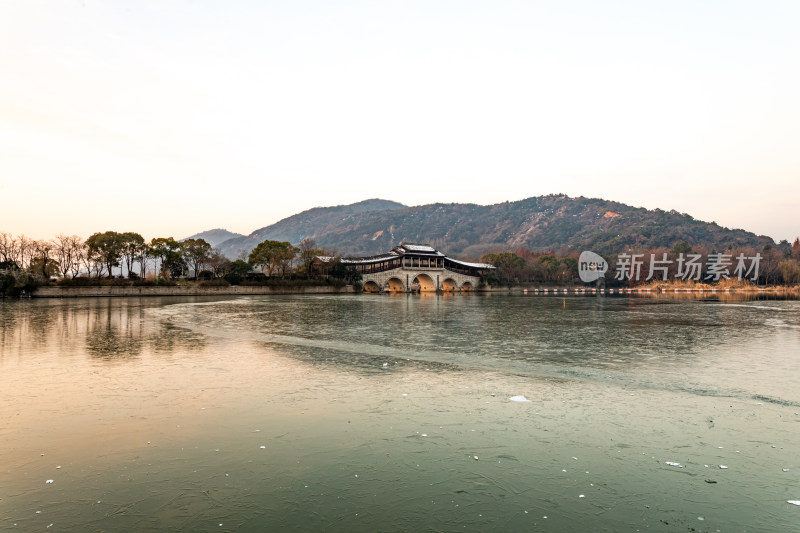 无锡长广溪石塘桥景点景观