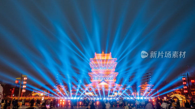 台儿庄古城夜景