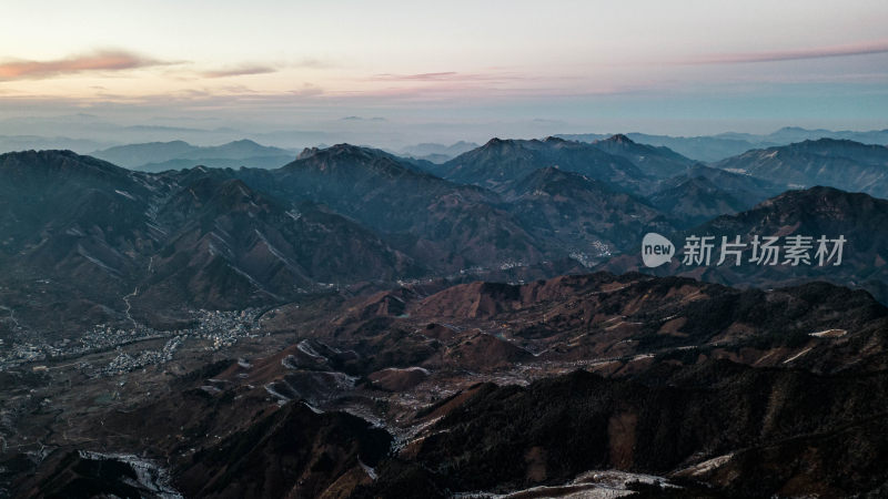 杭州太子尖山顶雪景雪山